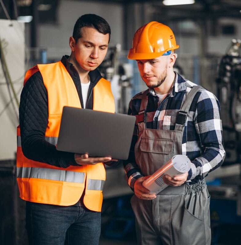 Industrial manpower at work